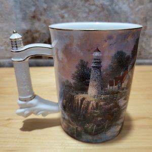 VTG Thomas Kincade Lighthouse Mug The Light of Peace Bradford Edition 2002